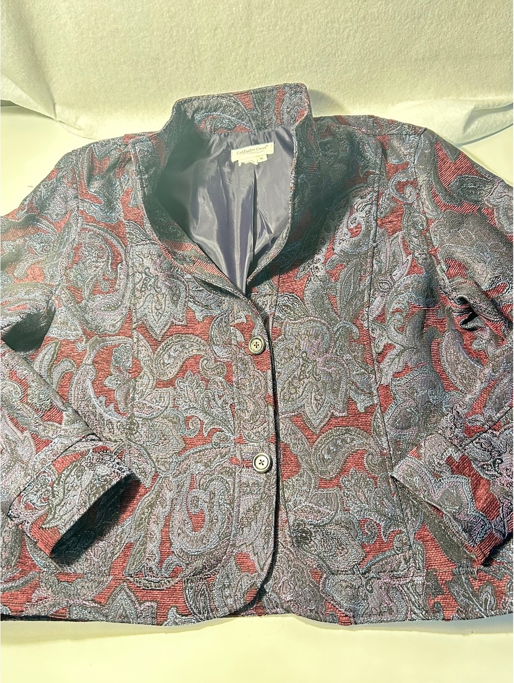 Coldwater Creek Paisley Print Blazer